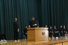 生徒会役員改選立会演説会１