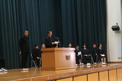 生徒会役員改選立会演説会２
