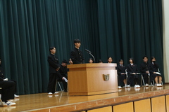 生徒会役員改選立会演説会４