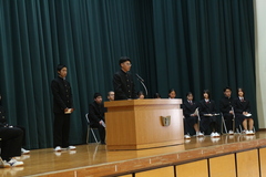 生徒会役員改選立会演説会５