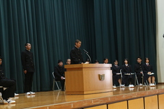 生徒会役員改選立会演説会７