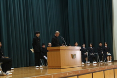 生徒会役員改選立会演説会１０