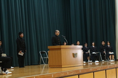 生徒会役員改選立会演説会１３