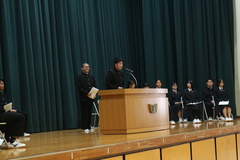 生徒会役員改選立会演説会１４