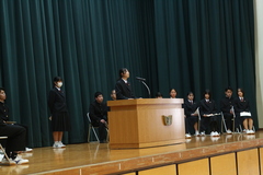 生徒会役員改選立会演説会１５