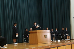 生徒会役員改選立会演説会１６