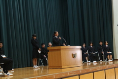 生徒会役員改選立会演説会１７