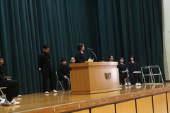 生徒会役員改選立会演説会２１